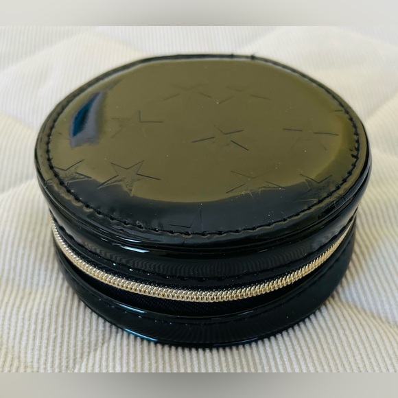 YSL Yves Saint Laurent Mini Black Patent Foundation Case MakeUp Case Coin Purse - Picture 8 of 9